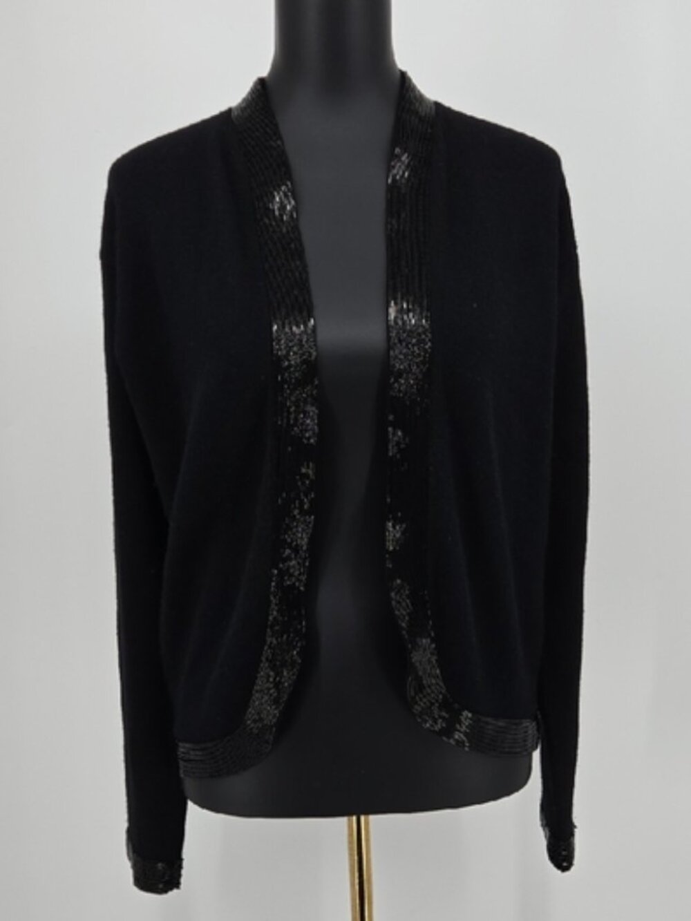 Calvin Klein Sequin Trim Cardigan Size M